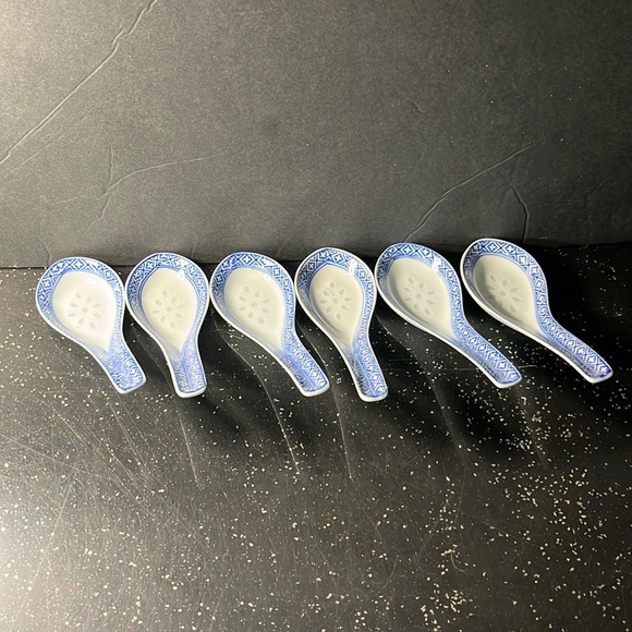 Dining Vintage Porcelain Chinese Soup Spoons Poshmark
